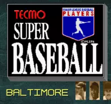 Image n° 1 - screenshots  : Tecmo Super Baseball (Beta)